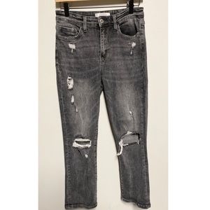 Vervet Distressed Cut Out Jeans. 28